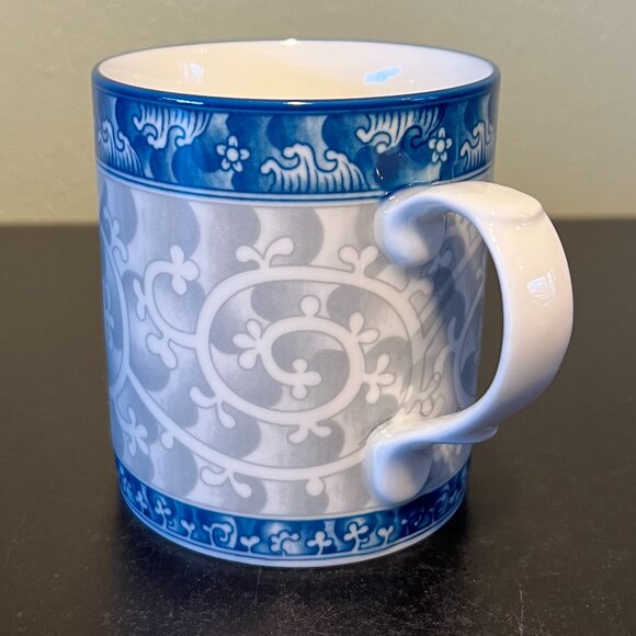 SEOKCHON LOKO Sweet Porcelain Cup / Mug ~ Blue & Gray. Water Aesthetic ~ Korea - Picture 6 of 11